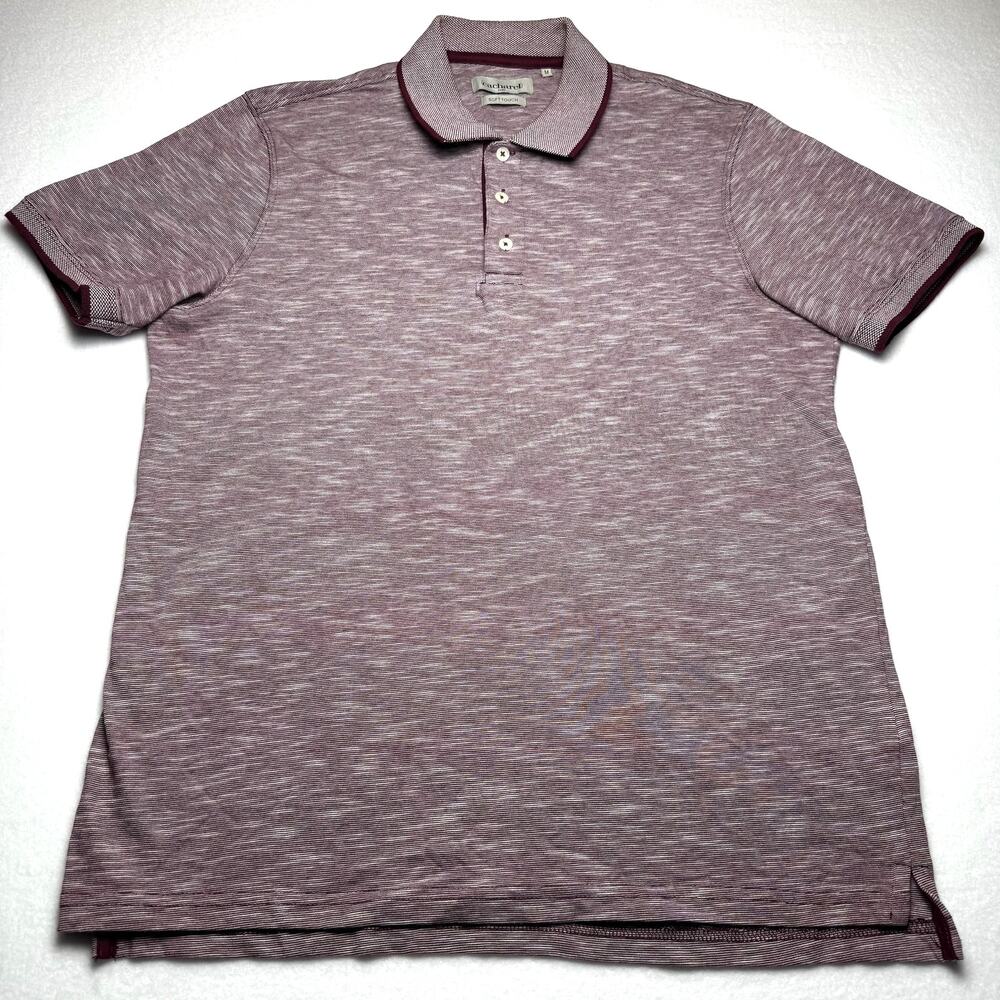Cacharel Paris (Ripley) Burgundy Polo Shirt Men’s M 100% Cotton Soft Casual